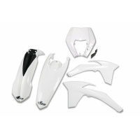 Plastic kit / With headlight Ktm - white 047 - REPLICA PLASTICS - KTKIT521-047 - UFO Plast