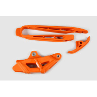 Chain Guide + Swingarm Chain Slider orange for Ktm EXC 125/XC W125 - EXC 200 - EXC 250/XC W250 - EXC 300/XC W300 - EXC-F 350....