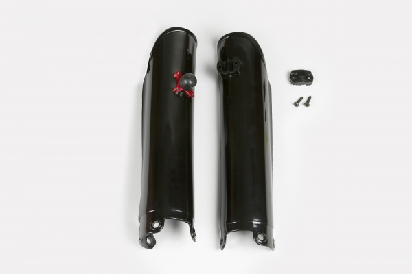 Fork slider protectors + quick starter - black - Ktm - REPLICA PLASTICS - KT03089-001 - UFO Plast