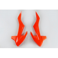 Radiator covers - neon orange - Ktm - REPLICA PLASTICS - KT04085-FFLU - UFO Plast