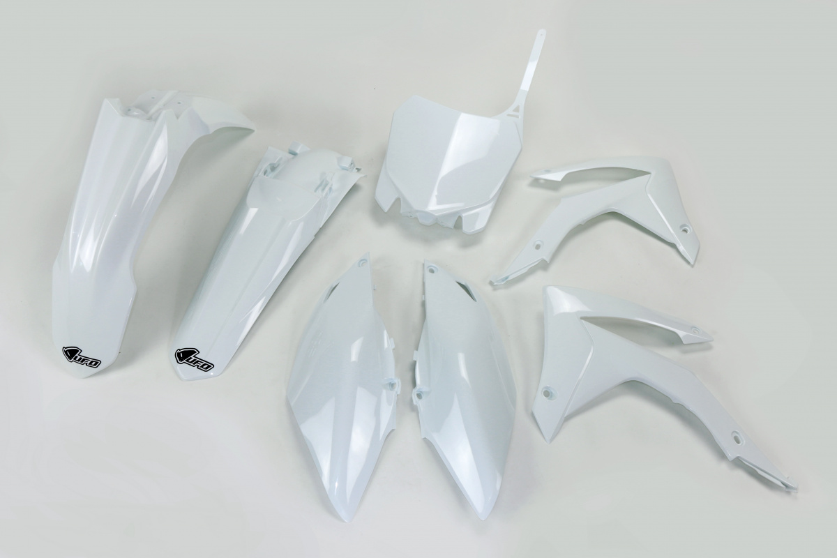 Plastic Kit white for Honda CRF 250R (2014-17) - CRF 450R (2013-16) - REPLICA PLASTICS - HOKIT116-041 - Ufo Plast