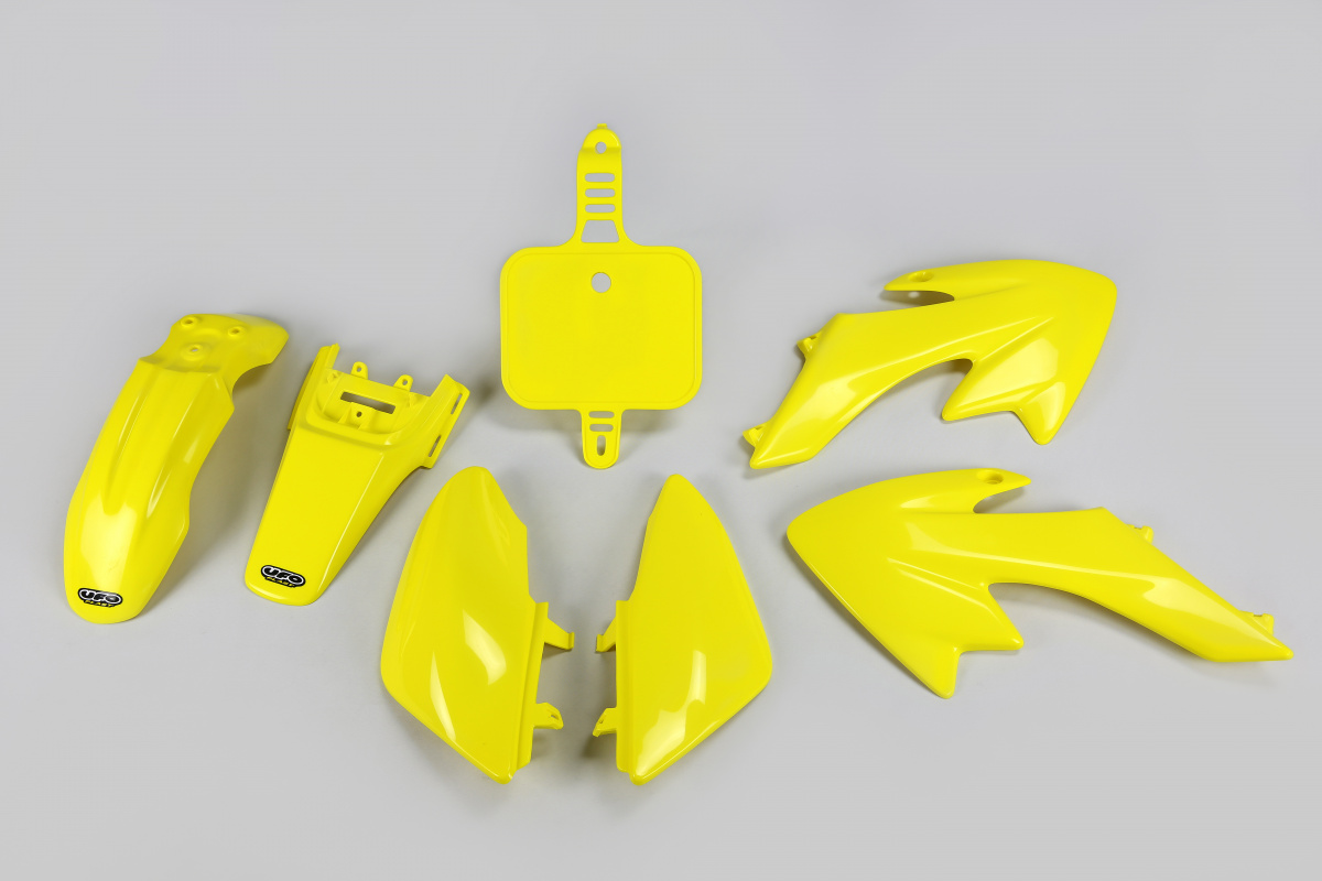 Plastic Kit yellow for Honda CRF 50 (2004-25) - REPLICA PLASTICS - HO36004-102 - Ufo Plast