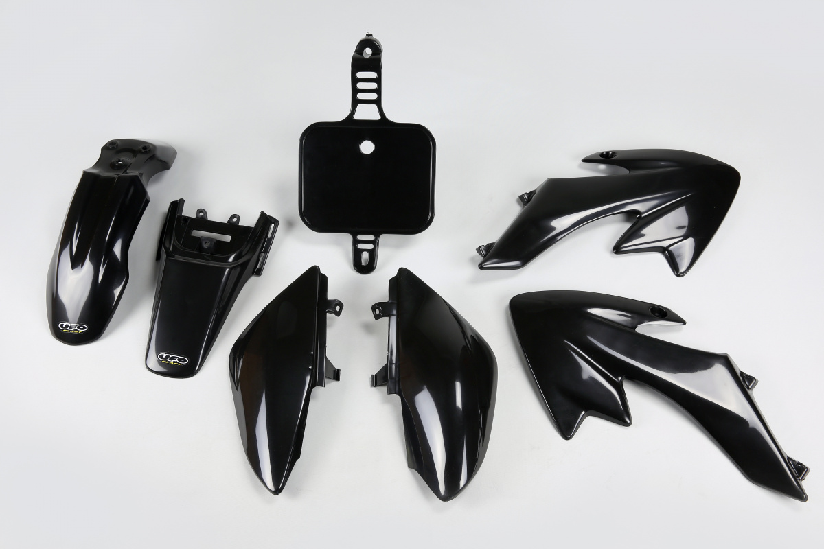 Plastic Kit black for Honda CRF 50 (2004-25) - REPLICA PLASTICS - HO36004-001 - Ufo Plast