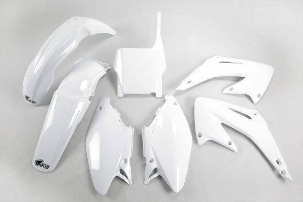 Plastic Kit white for Honda CR 125 (2005-07) - CR 250 (2005-07) - REPLICA PLASTICS - HOKIT103-041 - Ufo Plast