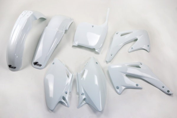 Plastic Kit white for Honda CRF 450R (2002-03) - REPLICA PLASTICS - HOKIT106-041 - Ufo Plast