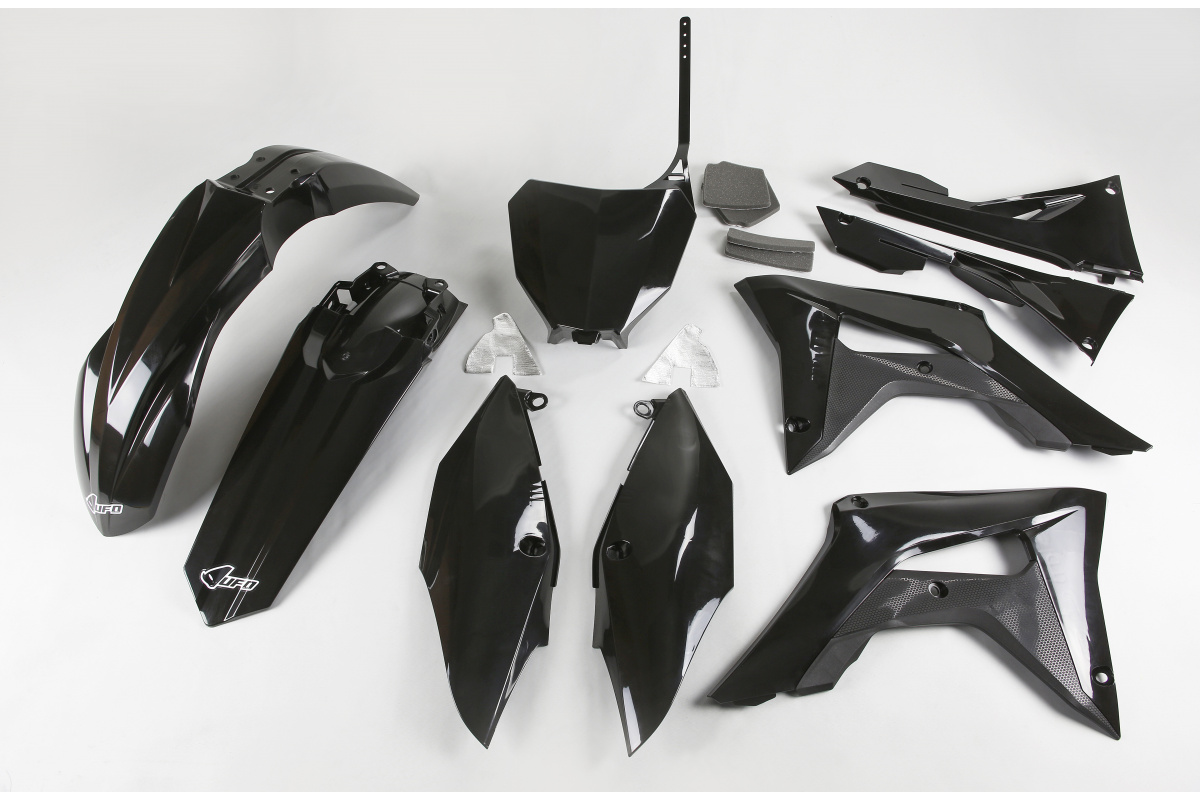 Plastic Kit black for Honda CRF 250R (2018-21) - CRF 450R (2017-20) - REPLICA PLASTICS - HOKIT123-001 - Ufo Plast