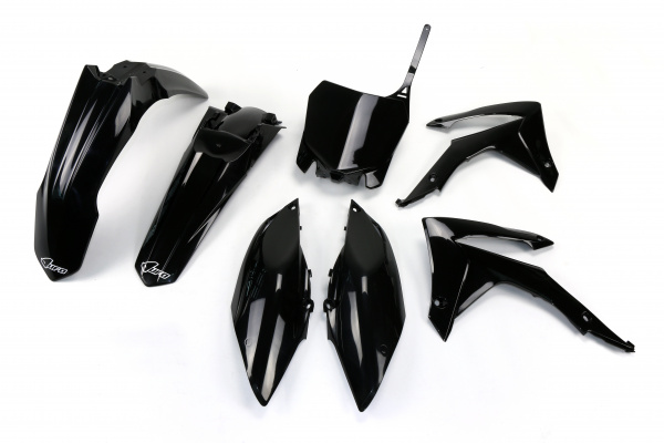 Plastic Kit black for Honda CRF 250R (2014-17) - CRF 450R (2013-16) - REPLICA PLASTICS - HOKIT116-001 - Ufo Plast