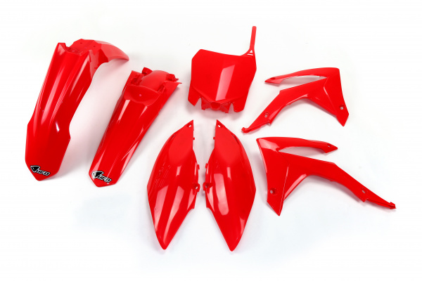 Plastic Kit red for Honda CRF 250R (2014-17) - CRF 450R (2013-16) - REPLICA PLASTICS - HOKIT116-070 - Ufo Plast