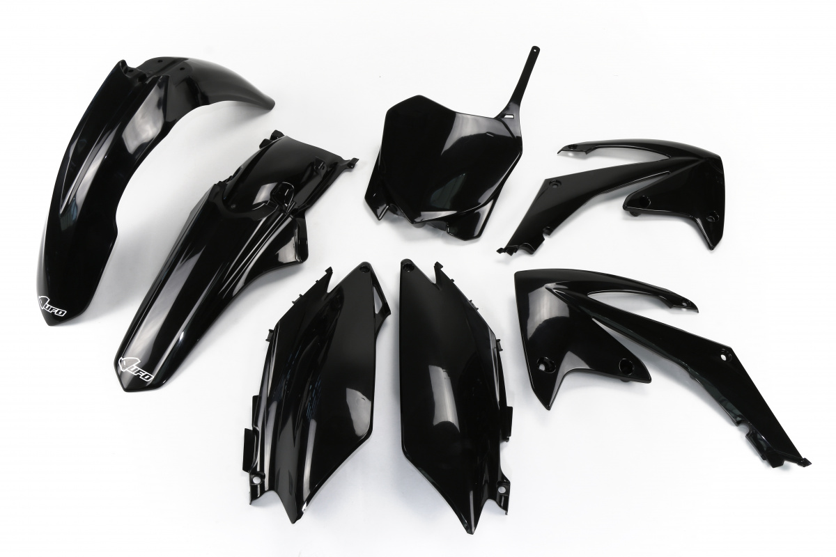 Plastic Kit black for Honda CRF 250R (2011-13) - CRF 450R (2011-12) - REPLICA PLASTICS - HOKIT114-001 - Ufo Plast