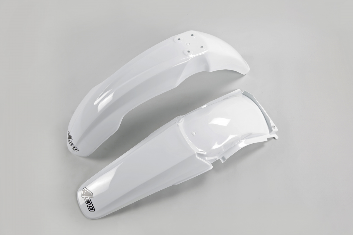 Fenders Kit white for Honda CR 125 (2004-07) - CR 250 (2004-07) - REPLICA PLASTICS - HOFK102-041 - Ufo Plast