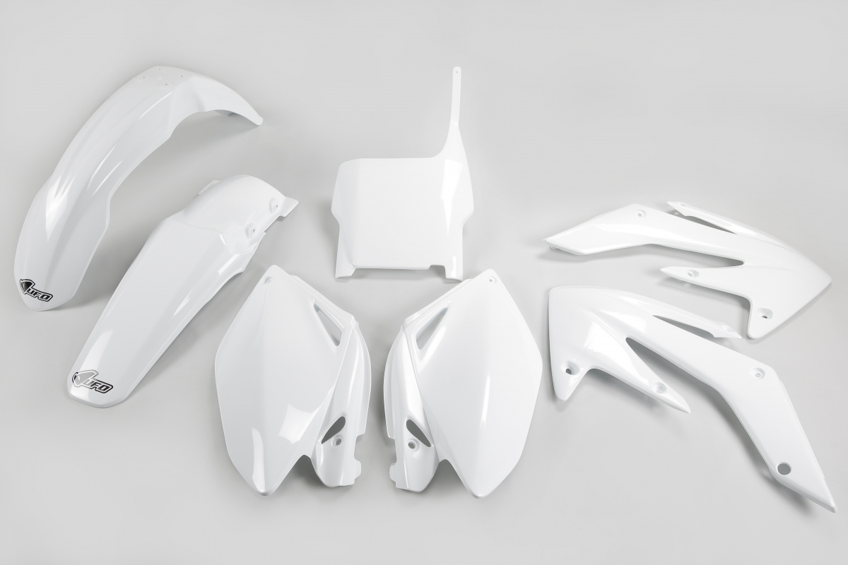 Plastic Kit white for Honda CRF 250R (2006-07) - REPLICA PLASTICS - HOKIT105-041 - Ufo Plast