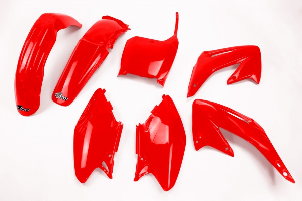 Plastic Kit red for Honda CR 125 (2002-03) - CR 250 (2002-03) - REPLICA PLASTICS - HOKIT101-070 - Ufo Plast