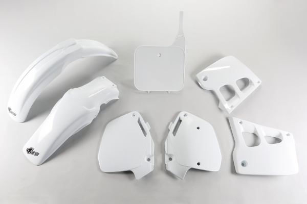 Plastic Kit white for Honda CR 125 (1991-92) - CR 250 (1990-91) - REPLICA PLASTICS - HOKIT097-041 - Ufo Plast