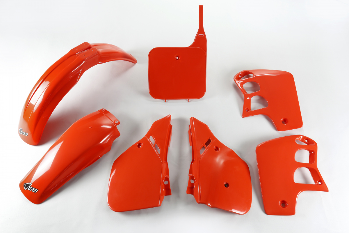 Plastic Kit orange CR 90 for Honda CR 500 (1989-90) - REPLICA PLASTICS - HOKIT091-121 - Ufo Plast