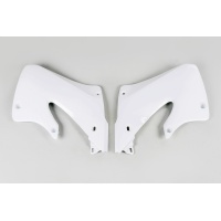 Radiator Covers white for Honda CR 125 (1998-99) - CR 250 (1997-99) - REPLICA PLASTICS - HO03601-041 - Ufo Plast