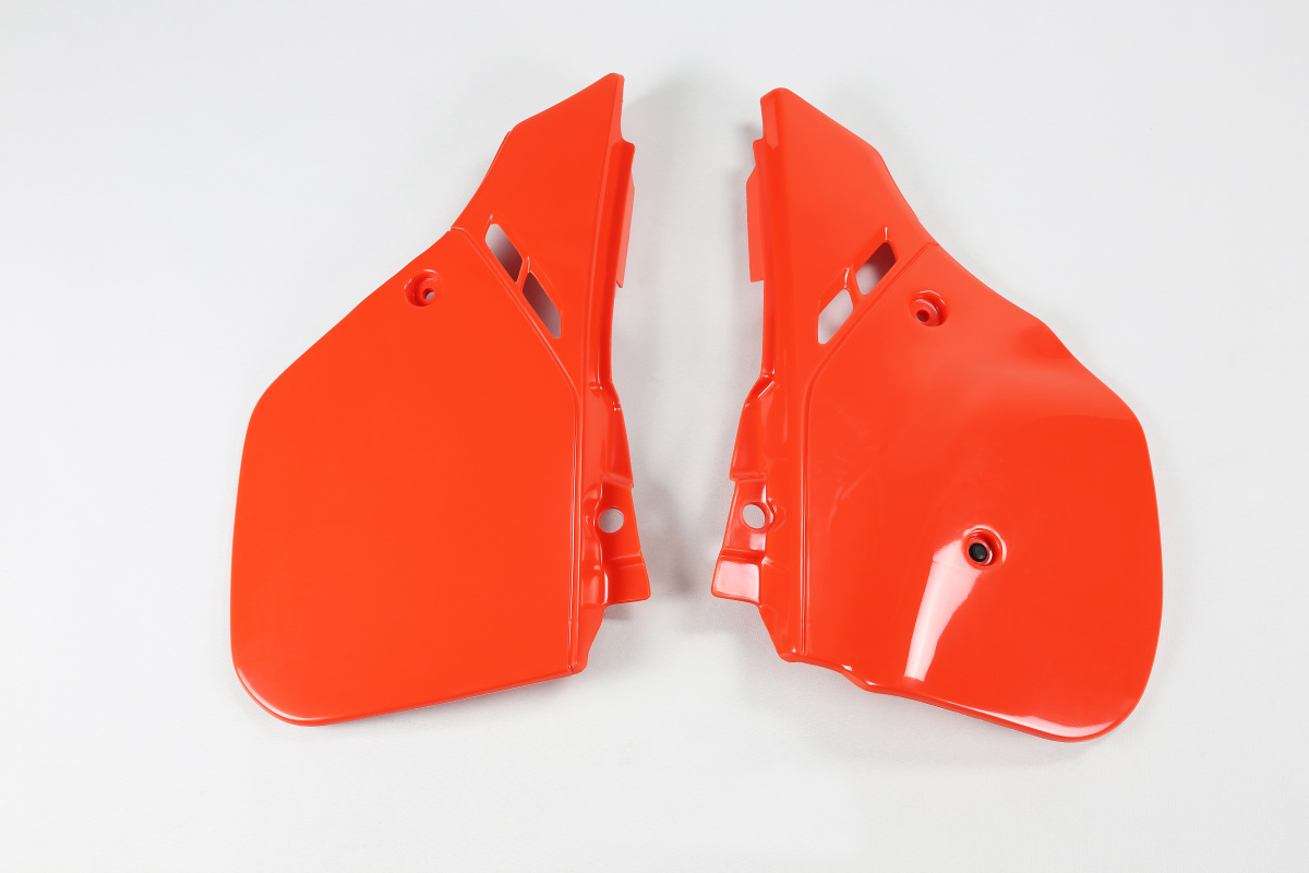 Side Panels orange CR 90 for Honda CR 125 (1990) - CR 500 (1990) - REPLICA PLASTICS - HO02611-121 - Ufo Plast