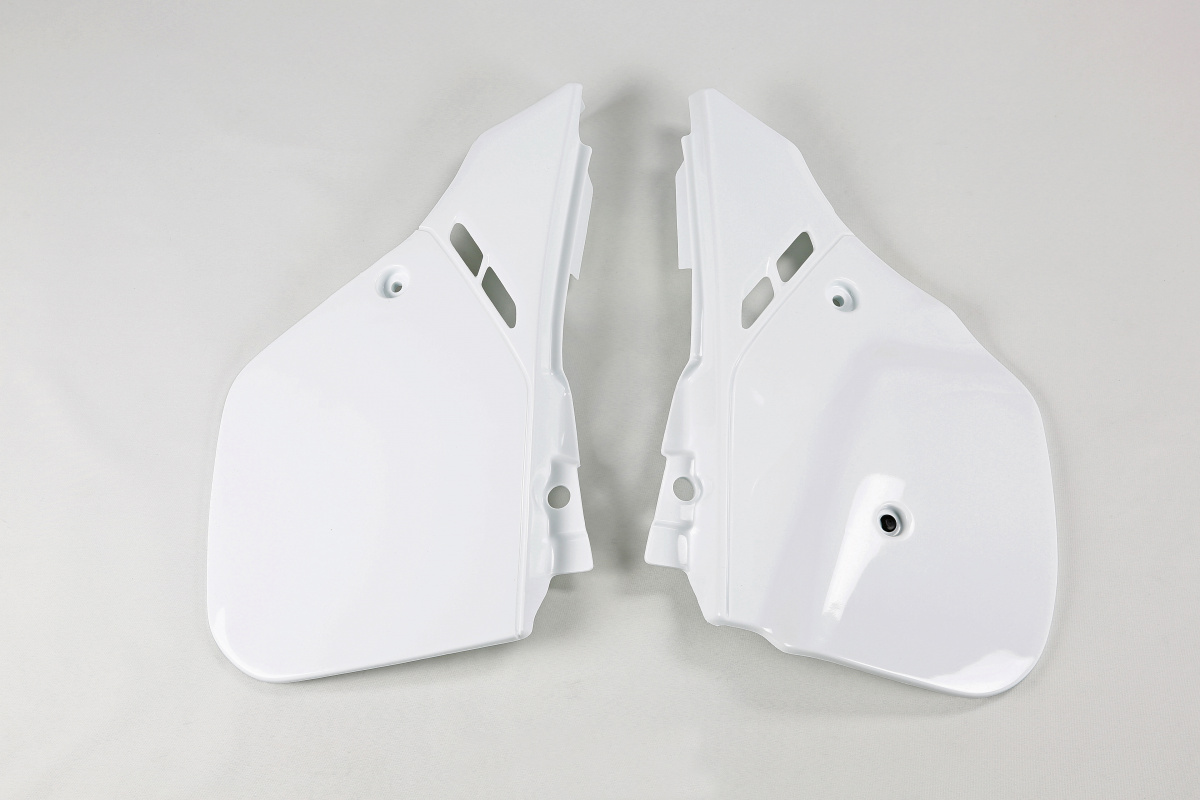 Side Panels white for Honda CR 125 (1989-90) - CR 250 (1988-89) - CR 500 (1989-90) - REPLICA PLASTICS - HO02611-041 - Ufo Plast