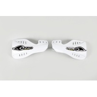 Handguards white for Honda CR 125 (2004-07) - CR 250 (2004-07) - REPLICA PLASTICS - HO03637-041 - Ufo Plast