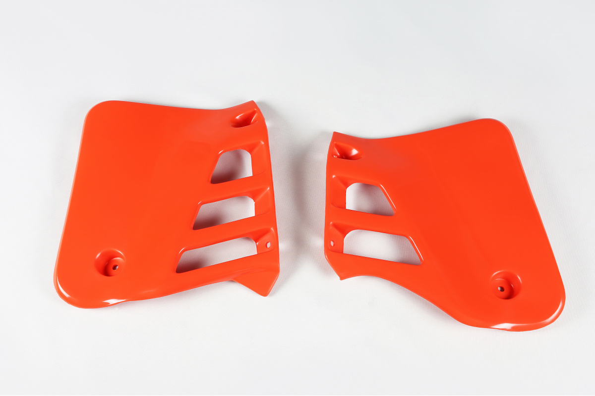 Radiator Covers orange CR 90 for Honda CR 125 (1985-87) - REPLICA PLASTICS - HO02602-121 - Ufo Plast