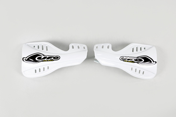 Handguards white for Honda CRF 250X (2004-07) - CRF 250R (2004-07) - CRF 450R (2004-07) - REPLICA PLASTICS - HO03638-041 - Uf...