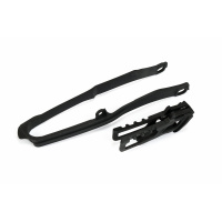 Chain Guide + Swingarm Chain Slider black for Honda CRF 250R - CRF 450R - CRF 250RX - CRF 450RX - REPLICA PLASTICS - HO04690-...