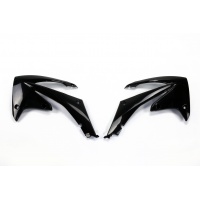 Radiator covers - black - Honda - REPLICA PLASTICS - HO04637-001 - UFO Plast