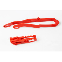 Chain Guide + Swingarm Chain Slider red for Honda CRF 250X - CRF 450X - CR 125 - CR 250 - CRF 250R - CRF 450R - REPLICA PLAST...