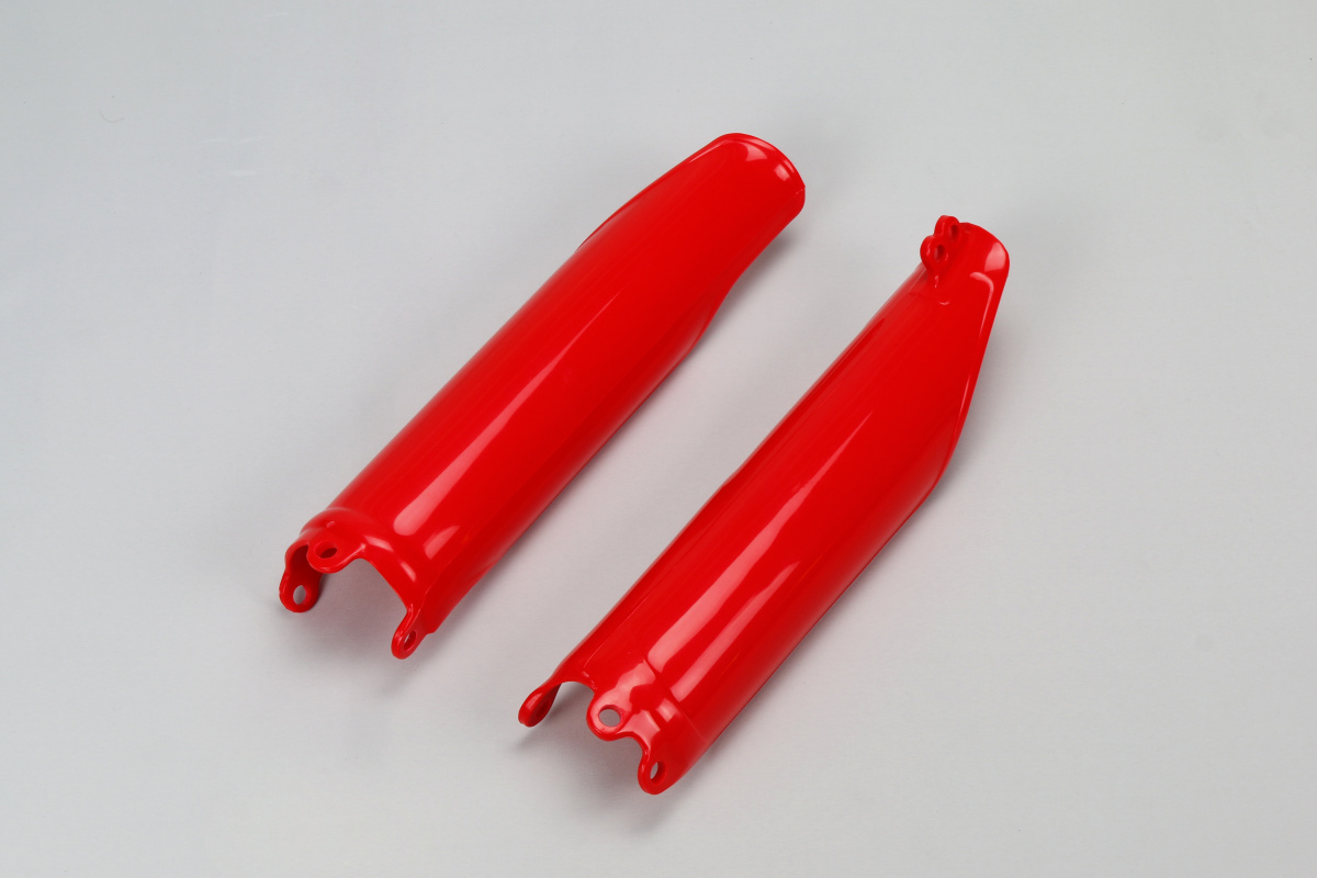 Fork Slider Protectors red for Honda CRF 250R (2014-18) - CRF 450R (2009-18) - REPLICA PLASTICS - HO04640-070 - Ufo Plast