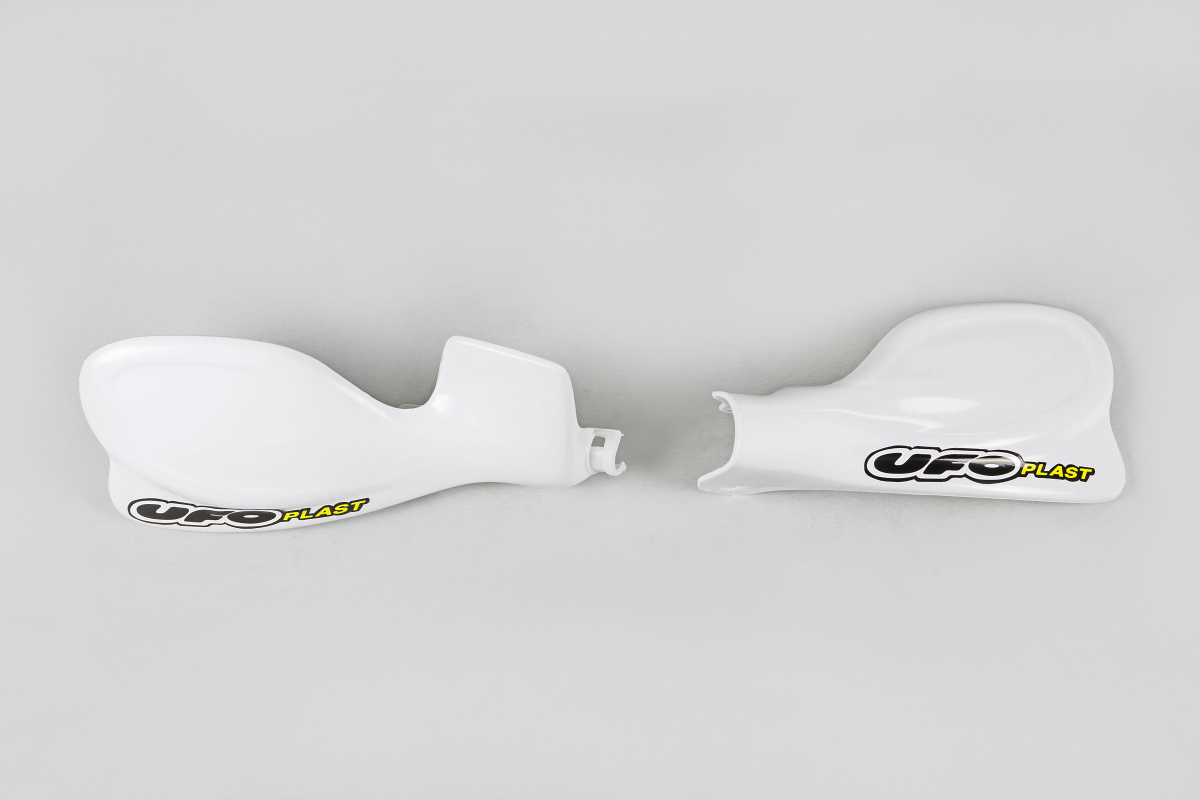 Handguards white for Honda CRF 450R (2002-03) - REPLICA PLASTICS - HO03698-041 - Ufo Plast