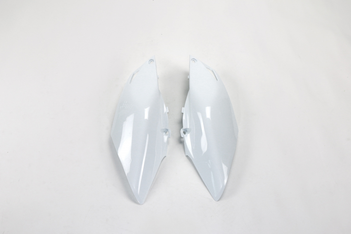 Side Panels white for Honda CRF 250R (2014-17) - CRF 450R (2013-16) - REPLICA PLASTICS - HO04659-041 - Ufo Plast