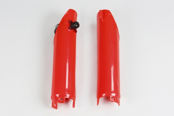 Fork Slider Protector + Quick Starter red for Honda CR 125 - CR 250 - CRF 250R - CRF 450R - REPLICA PLASTICS - HO04610-067 - ...