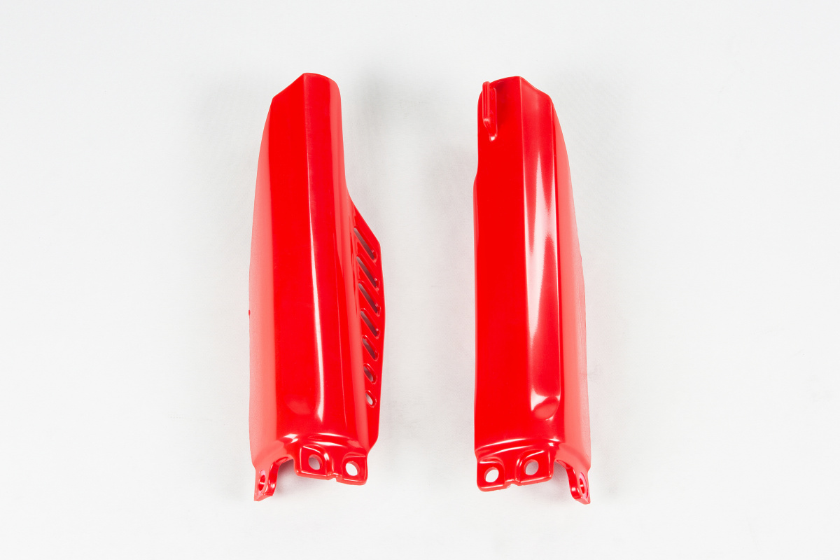 Fork Slider Protectors red for Honda CR 85 (2003-25) - CRF 150R (2007-25) - REPLICA PLASTICS - HO04612-070 - Ufo Plast