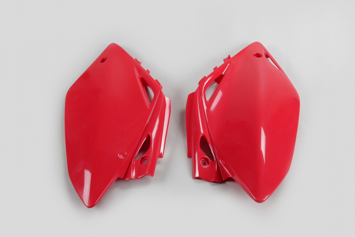 Side Panels red for Honda CRF 450R (2005-06) - REPLICA PLASTICS - HO03656-070 - Ufo Plast