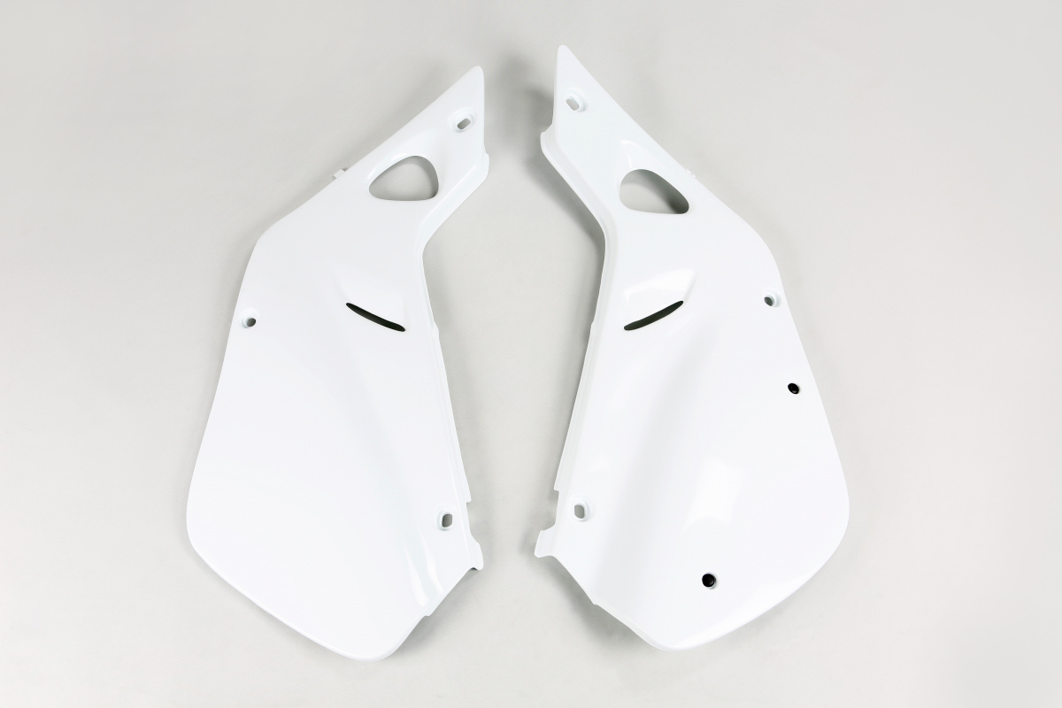 Side Panels white for Honda CR 125 (1998-99) - CR 250 (1997-99) - REPLICA PLASTICS - HO03602-041 - Ufo Plast