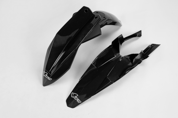 Fenders Kit black for Husqvarna TC 449 (2011-13) - TC 499 (2011-13) - REPLICA PLASTICS - HUFK612-001 - Ufo Plast