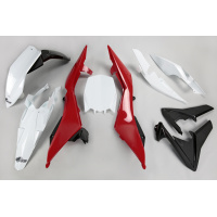 Plastic Kit OEM Color for Husqvarna TC 449 (2011-13) - TC 499 (2011-13) - REPLICA PLASTICS - HUKIT612-999 - Ufo Plast