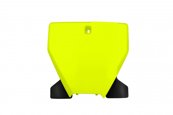 Front Number Plate neon yellow for Husqvarna TC 250 - TC 125 - FC 250 - FC 350 - FC 450 - REPLICA PLASTICS - HU03395-DFLU - U...