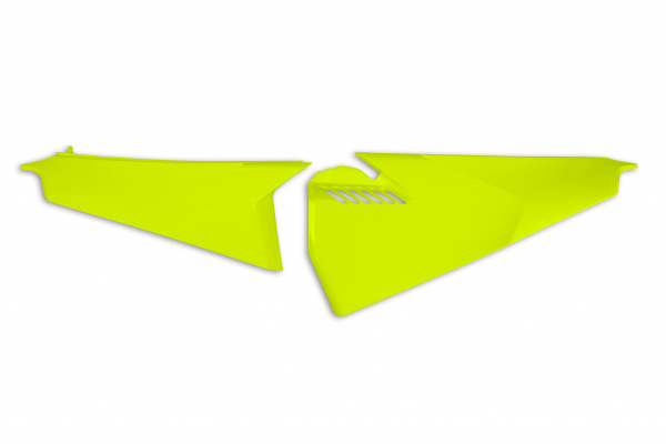 Side panels - neon yellow - Husqvarna - REPLICA PLASTICS - HU03397-DFLU - UFO Plast