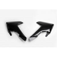 Radiator covers - black - Husqvarna - REPLICA PLASTICS - HU03365-001 - UFO Plast