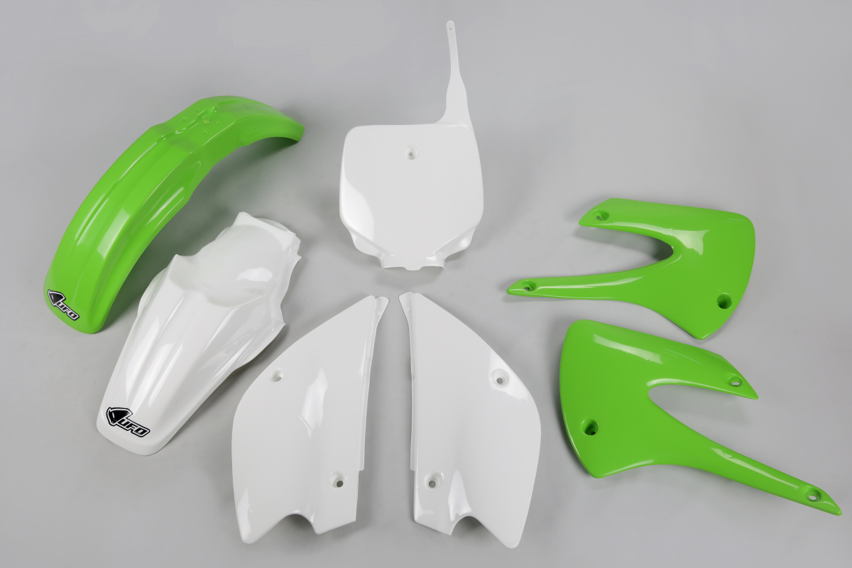 Plastic Kit OEM Color 13 for Kawasaki KX 85 (2001-13) - REPLICA PLASTICS - KAKIT218-999 - Ufo Plast