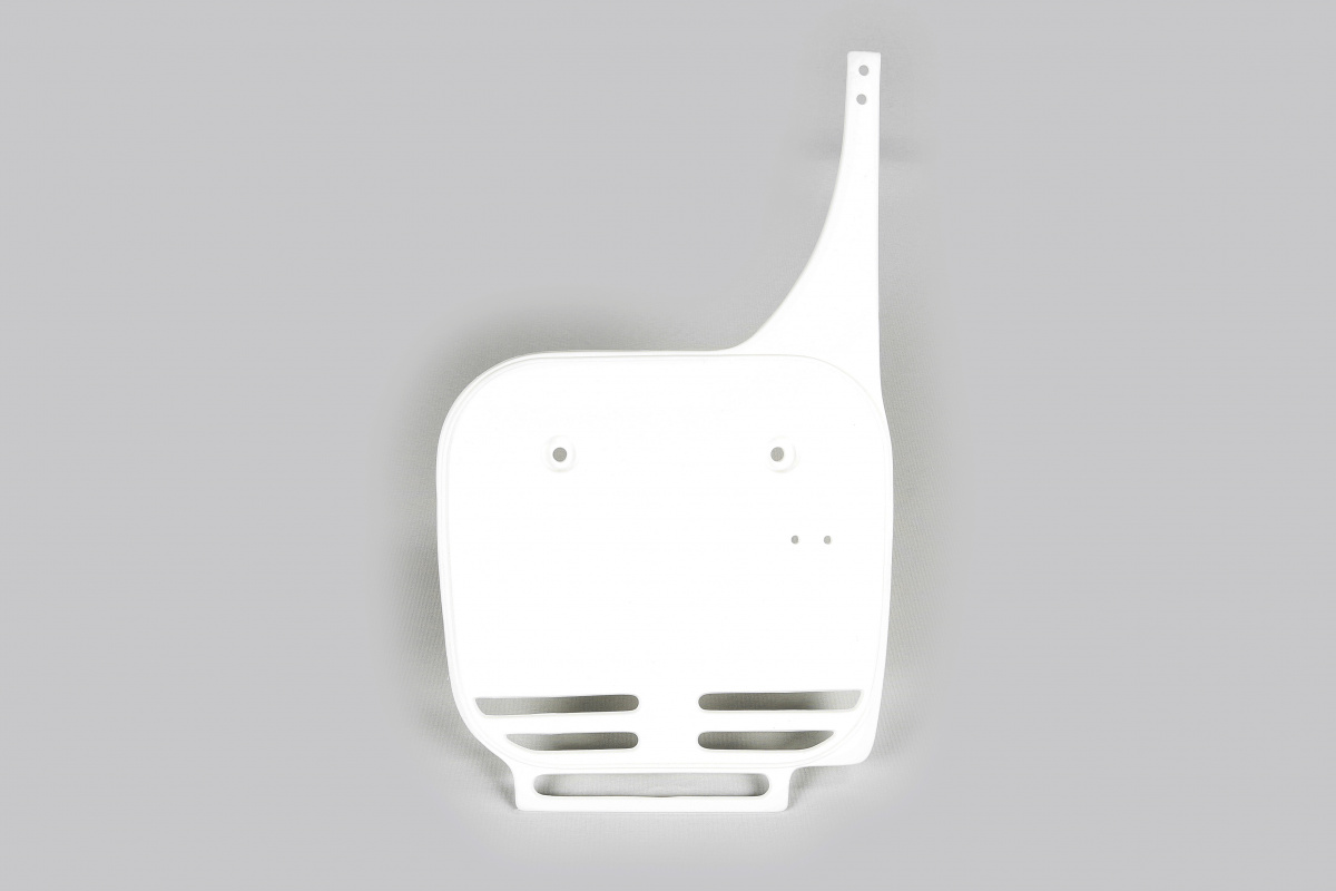 Front number plate - white 047 - Kawasaki - REPLICA PLASTICS - KA02742-047 - UFO Plast