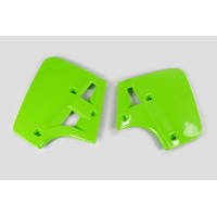 Radiator Covers green for Kawasaki KX 250 (1987) - KX 500 (1987) - REPLICA PLASTICS - KA02703-026 - Ufo Plast