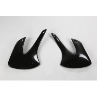 Radiator covers - black - Kawasaki - REPLICA PLASTICS - KA03717-001 - UFO Plast