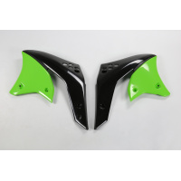 Radiator Covers green for Kawasaki KXF 250 (2006-08) - REPLICA PLASTICS - KA03767-026 - Ufo Plast