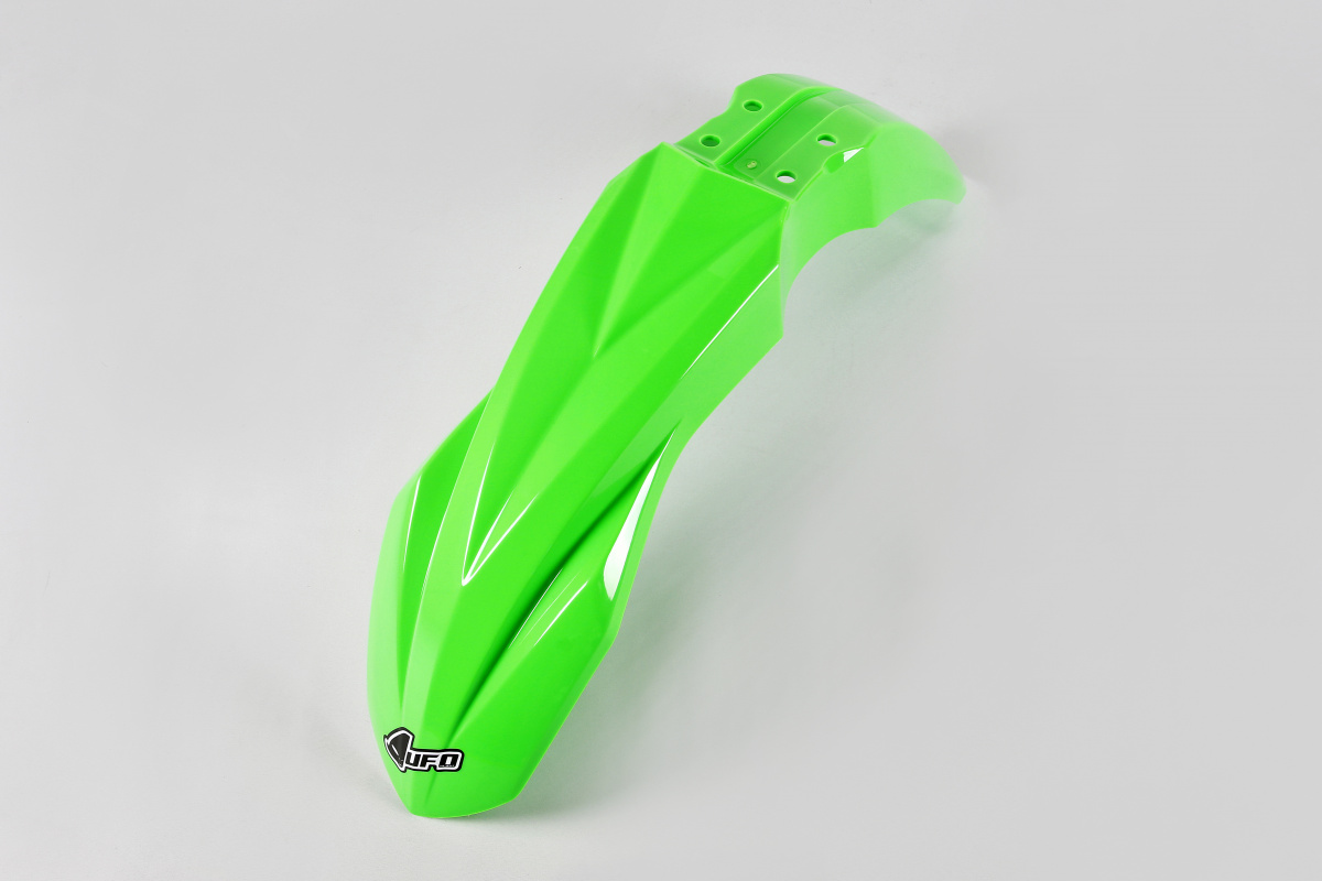 Front Fenders neon green for Kawasaki KXF 250 (2017) - KXF 450 (2016-17) - REPLICA PLASTICS - KA04733-AFLU - Ufo Plast