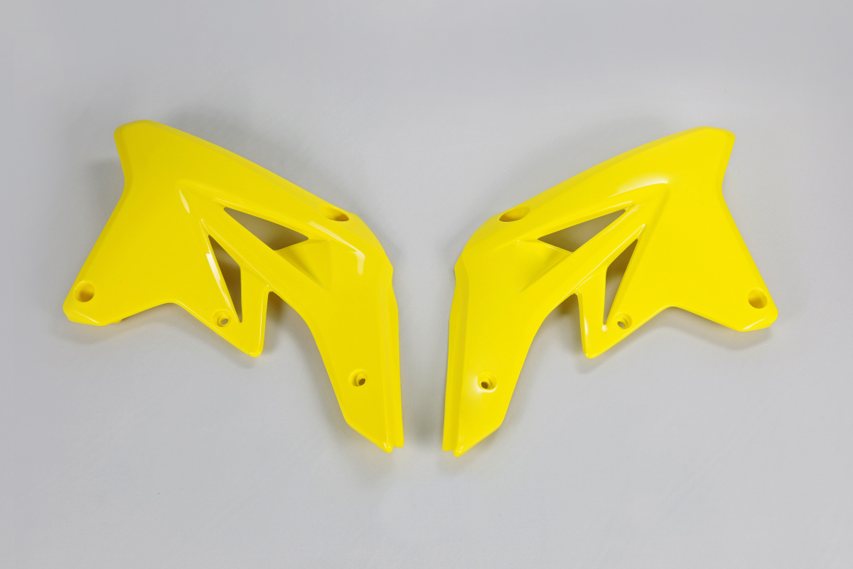 Radiator covers - yellow 102 - Suzuki - REPLICA PLASTICS - SU04901-102 - UFO Plast