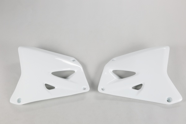 Radiator covers - white 041 - Suzuki - REPLICA PLASTICS - SU03987-041 - UFO Plast