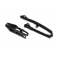 Chain guide+swingarm chain slider - black - Suzuki - REPLICA PLASTICS - SU04946-001 - UFO Plast