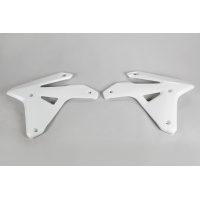 Radiator covers - white 041 - Suzuki - REPLICA PLASTICS - SU04905-041 - UFO Plast