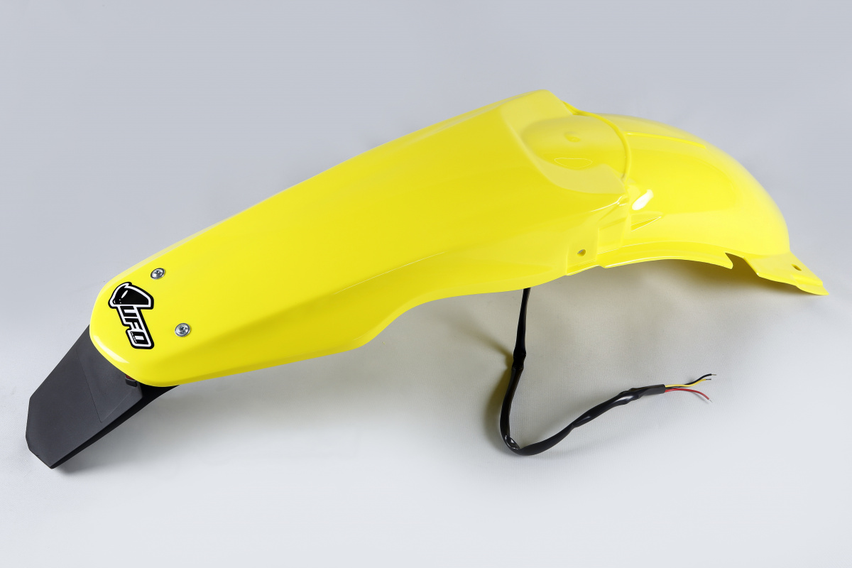 Rear Fender yellow for Suzuki RM 125 (2001-25) - RM 250 (2001-25) - REPLICA PLASTICS - SU04907-102 - Ufo Plast